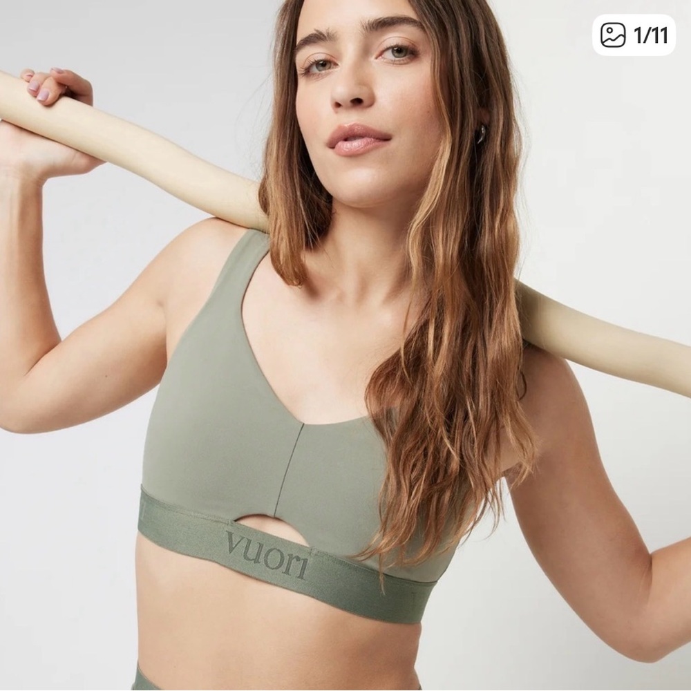 Vuori Elevate Daily Bra in Pistachio